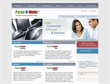Tablet Screenshot of parse-o-matic.com